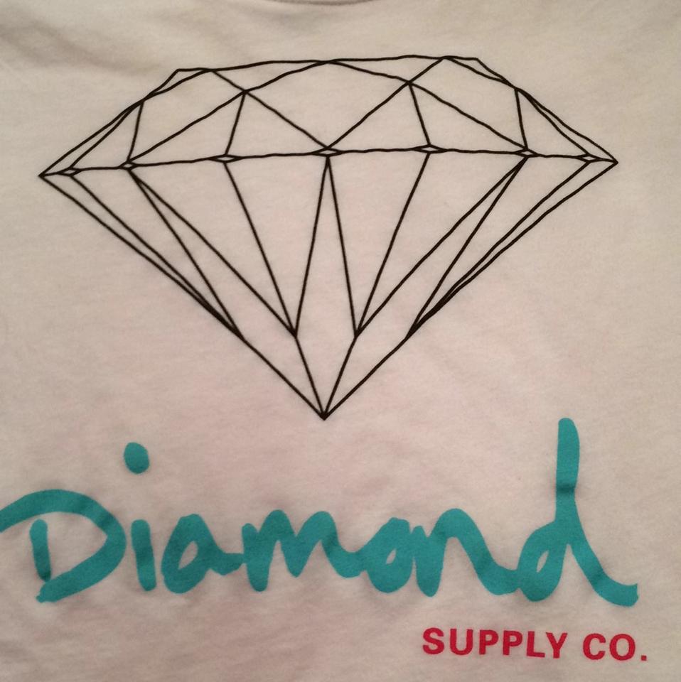 958x960 diamond supply co white tee shirt size - Diamond Supply Co Drawing