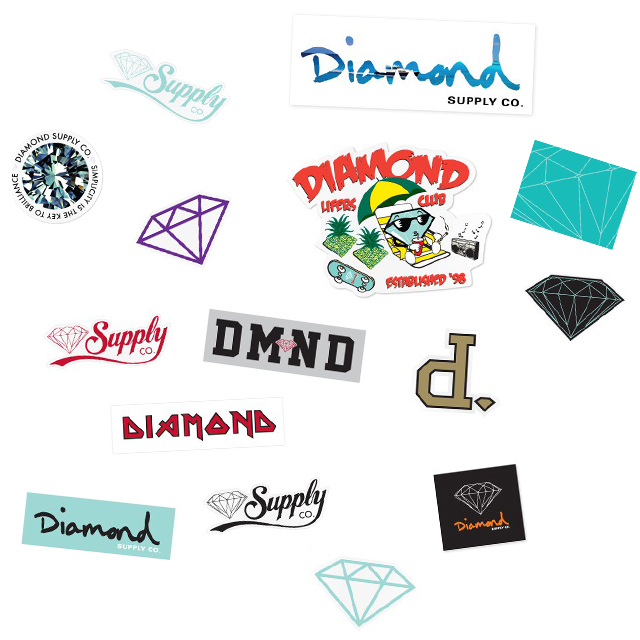 640x640 free diamond supply stickers from diamond supply co - Diamond Supply Co Drawing