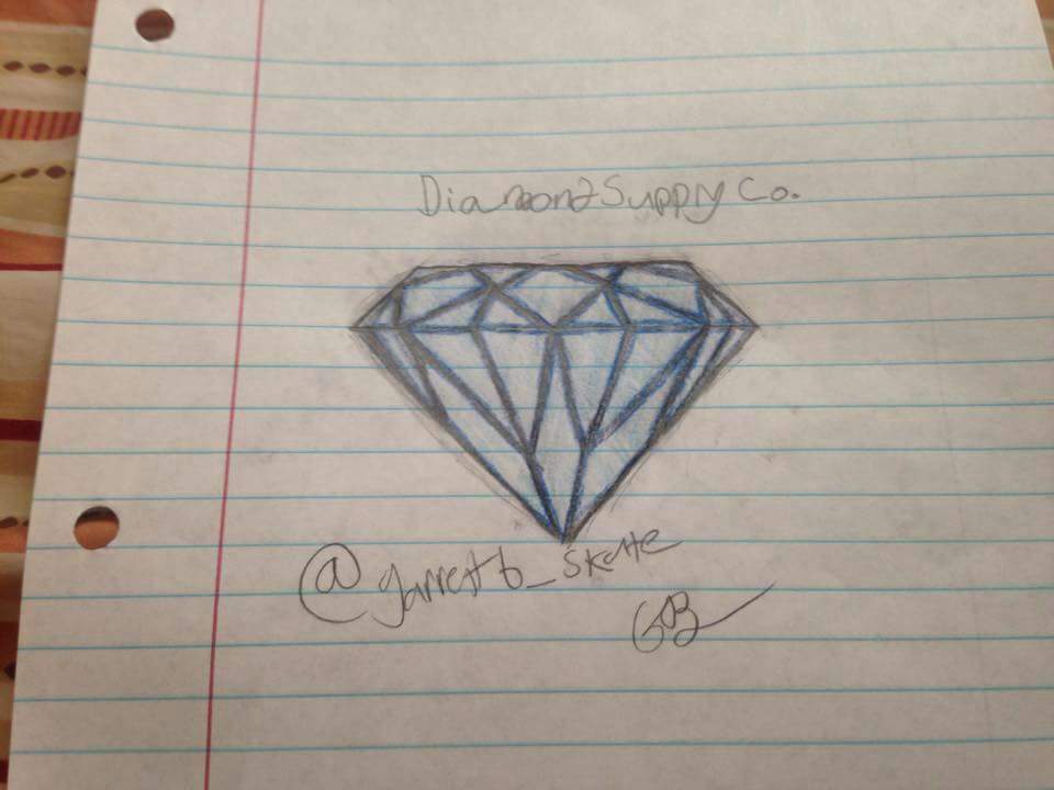 960x720 my drawing of diamond supply logo skateboard amino - Diamond Supply Co Drawing