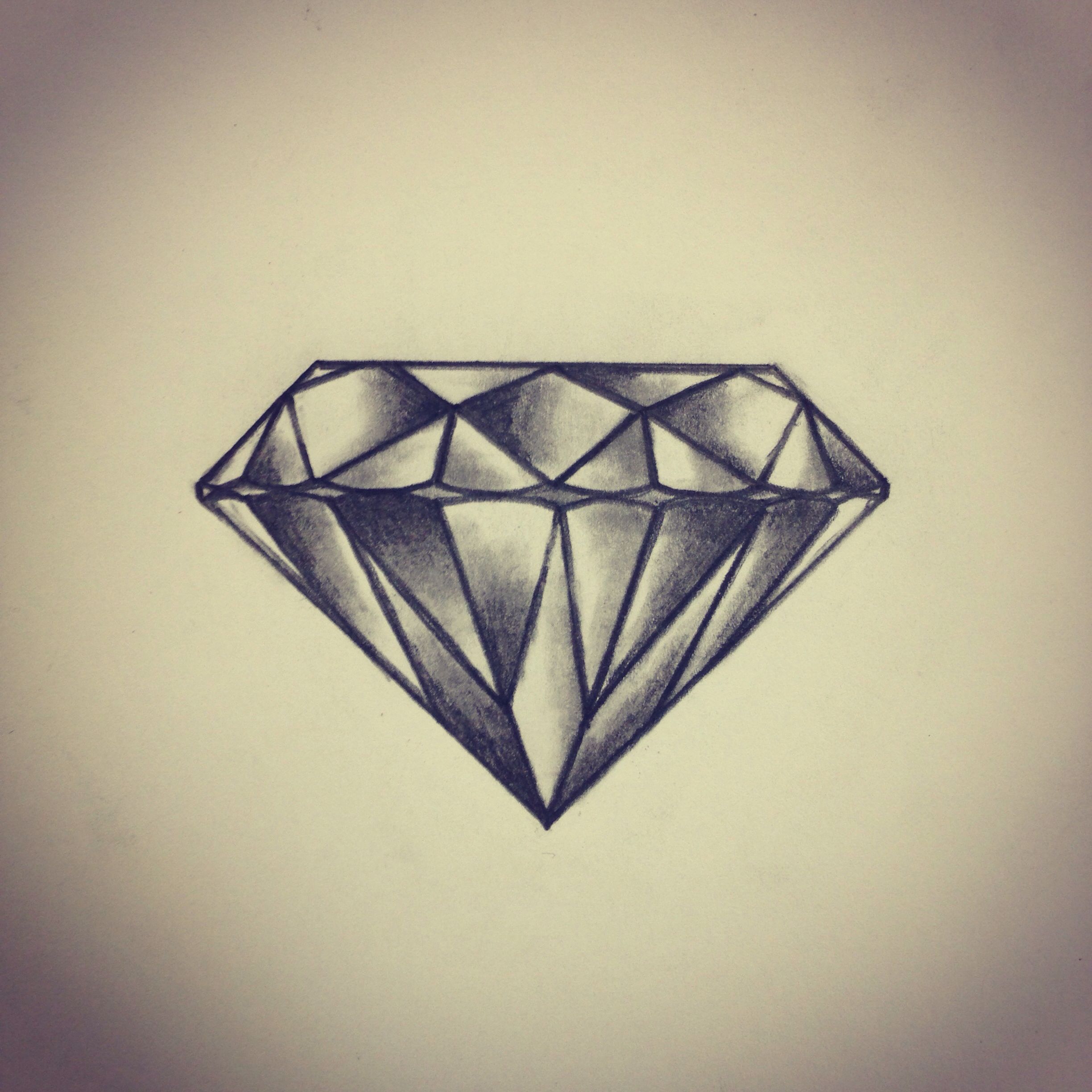2448x2448 Diamond Tattoo Sketch Drawing - Diamond Tattoo Drawing