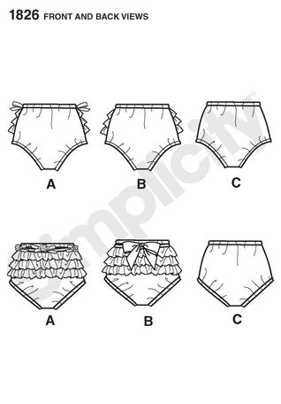 318x456 simplicity it's so easy babies' diaper covers - Diaper Drawing