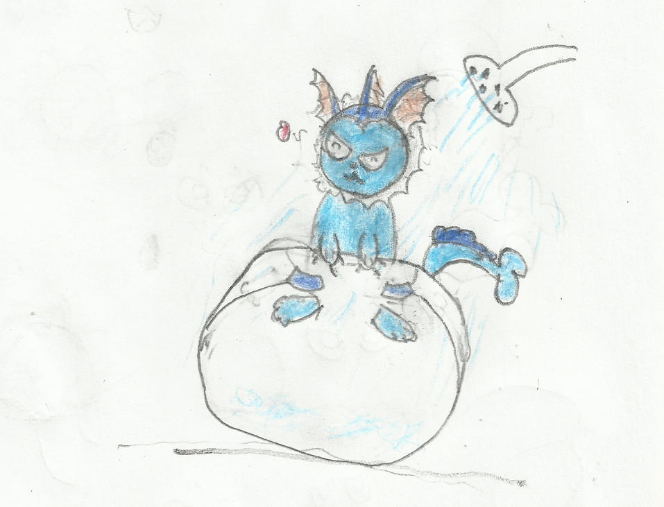 957x731 vaporeon's shower diaper - Diaper Drawing