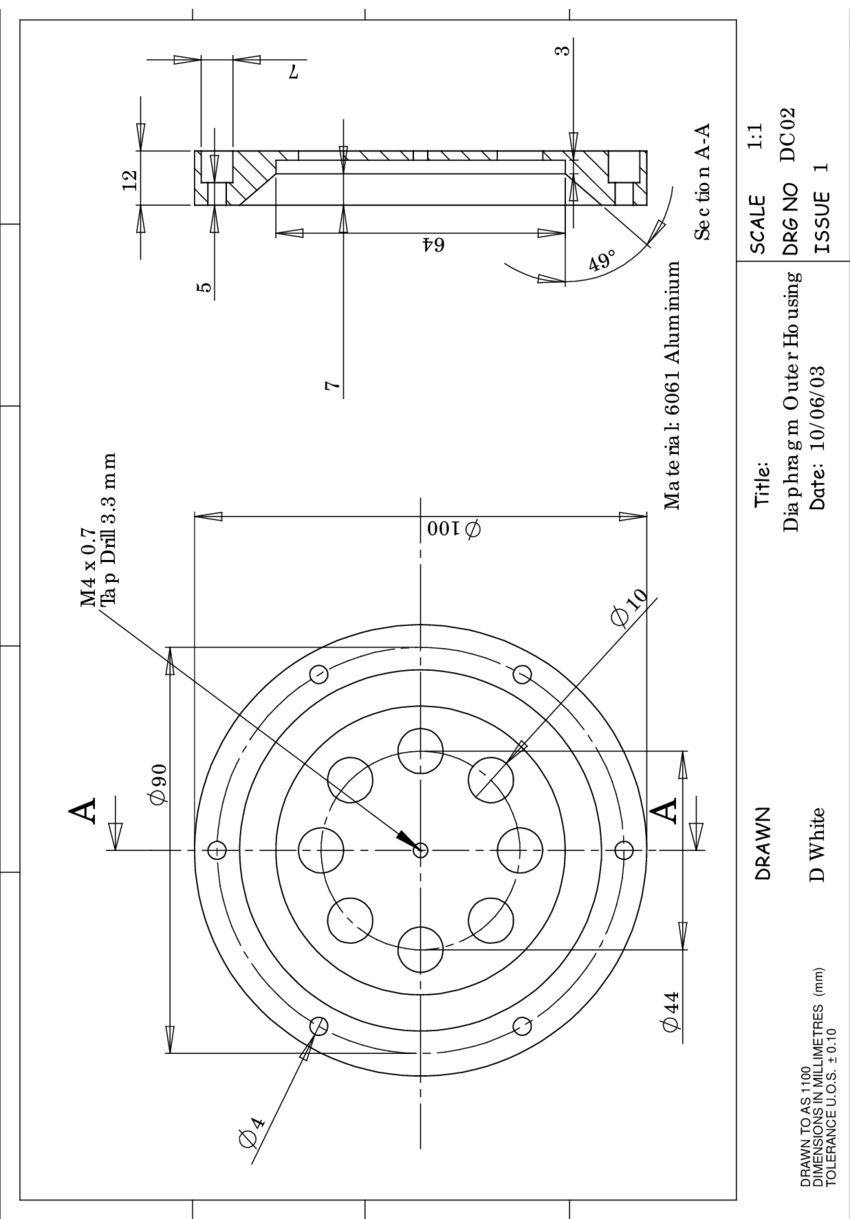 850x1219 Figure Detail Drawing Of Diaphragm Outer Housing Download - Diaphragm Drawing