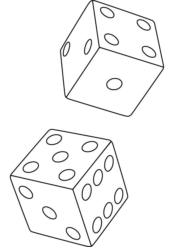 595x842 dice drawing free download - Dice Drawing