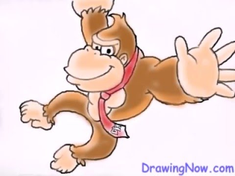 480x360 how to draw donkey kong - Diddy Kong Drawing