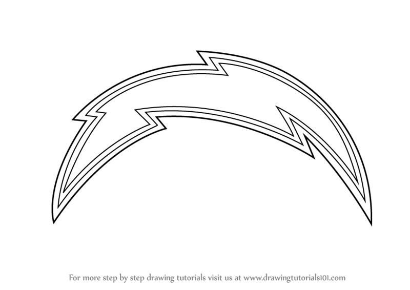 800x566 Learn How To Draw San Diego Chargers Logo - Diego Drawing