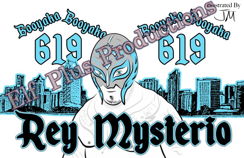 794x514 Rey Mysterio San Diego Drawing Etsy - Diego Drawing