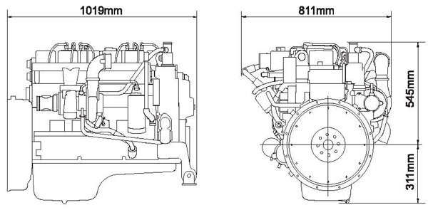 600x295 Cummins Gas Engine For Vehicle Application - Diesel Engine Drawing
