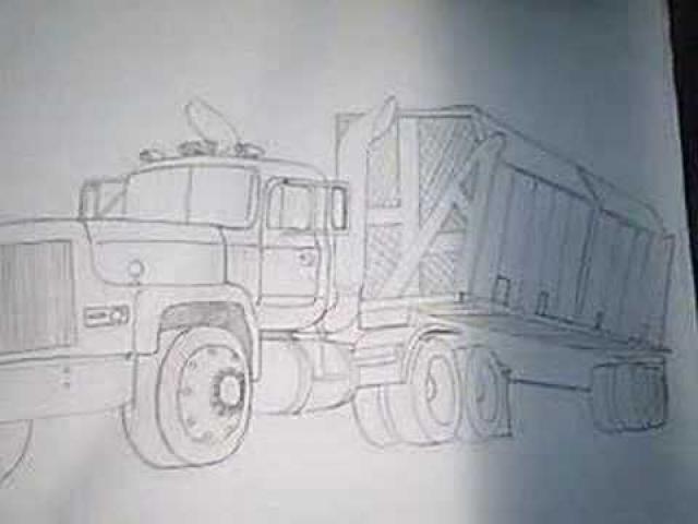 640x480 drawn truck diesel truck - Diesel Truck Drawings