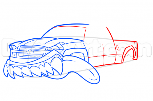 520x345 learn diesel truck drawing, trucks, transportation, free step - Diesel Truck Drawings