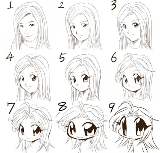 548x510 Which One Do You Like Character Design Drawings, Anime - Different Anime Drawing Styles