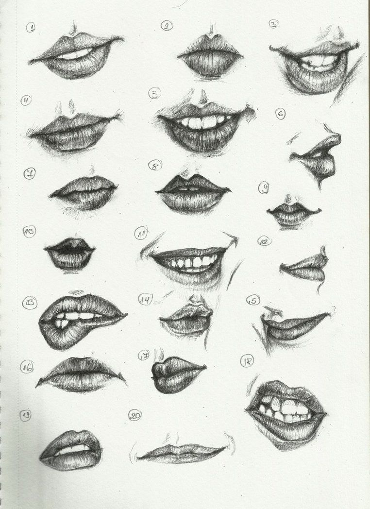 762x1048 different kinds of woman's lips to draw art in drawings - Different Drawings