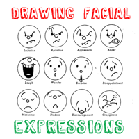 200x200 How To Draw Facial Expressions With Drawing Lessons Tutorials - Different Facial Expressions Drawing