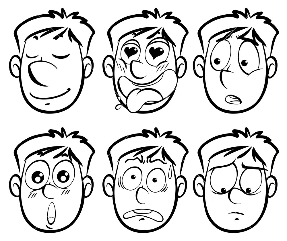 Different Facial Expressions Drawing at Explore