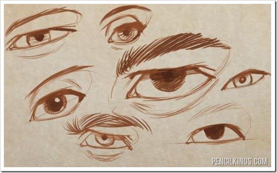 570x357 How To Draw The Eyes - Different Types Of Eyes Drawing