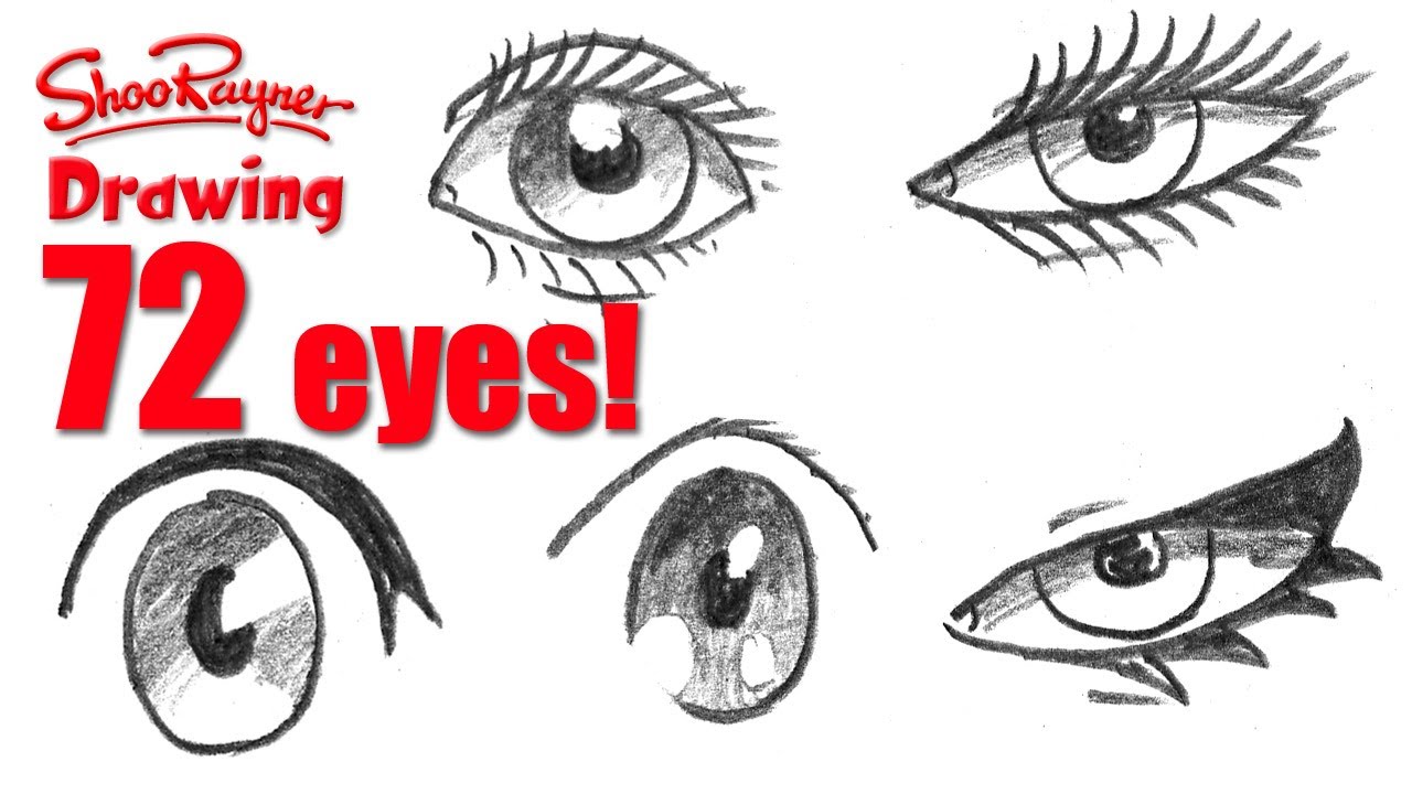 1280x720 how to draw eyes in different styles - Different Types Of Eyes Drawing