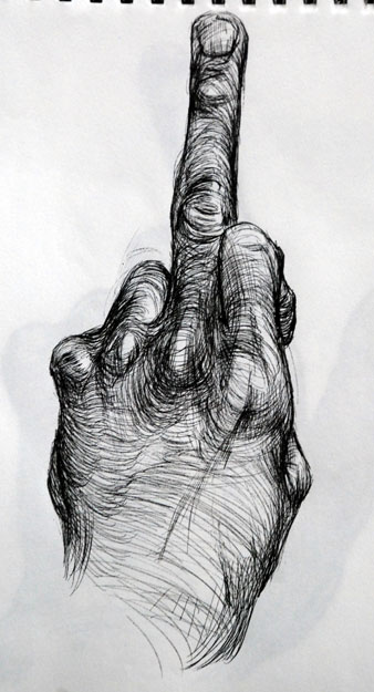 338x625 David Mazure Year Of The Hand - Difficult Drawings
