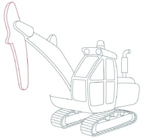 285x276 How To Draw Excavators Howstuffworks - Digger Drawing