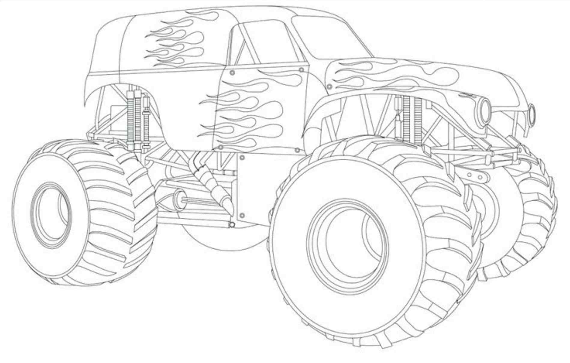 1899x1210 How Grave Digger Monster Truck Drawing To Draw Montsters Coloring - Digger Drawing