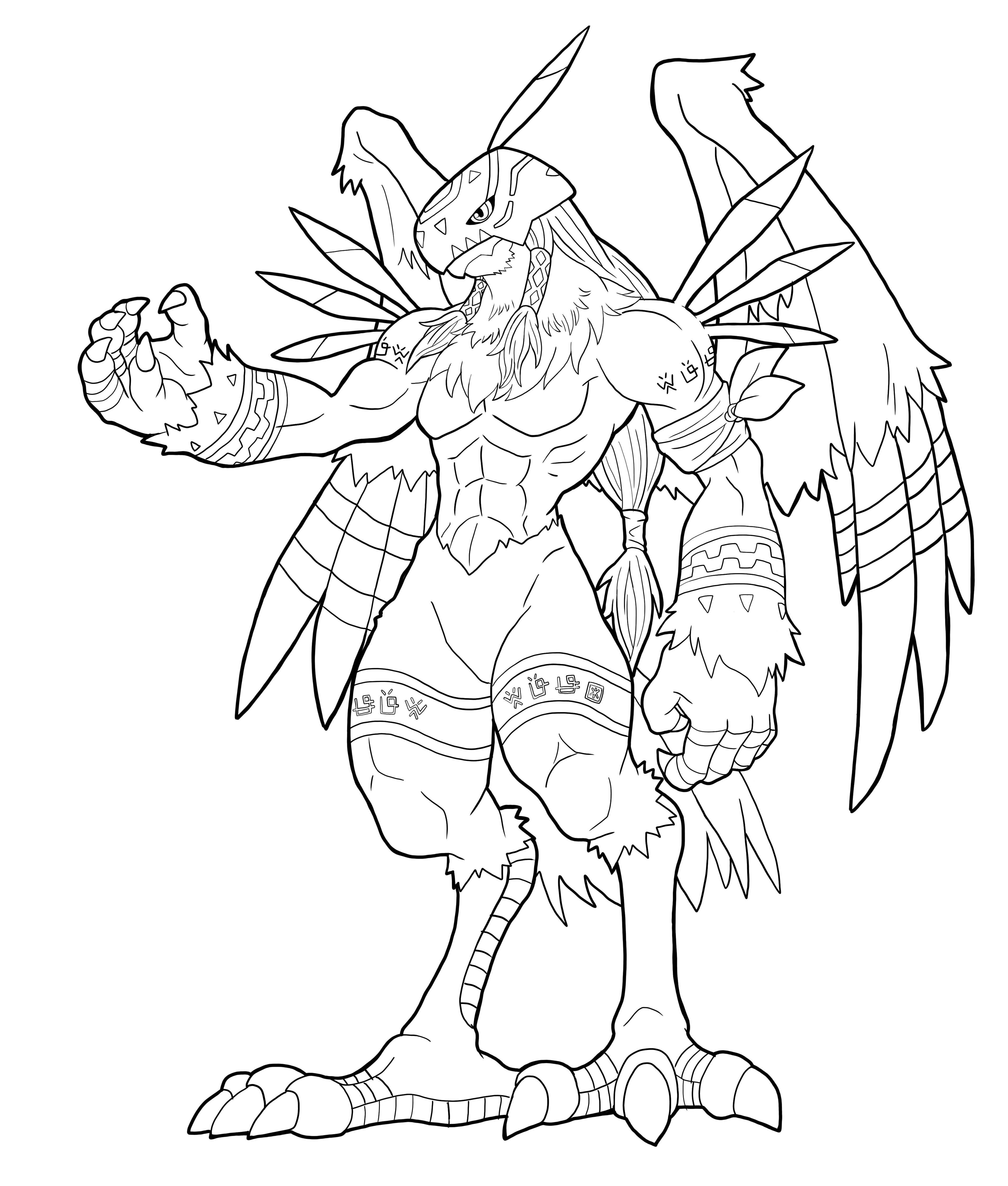 3815x4490 Drawing Digimon Steemit - Digimon Drawing