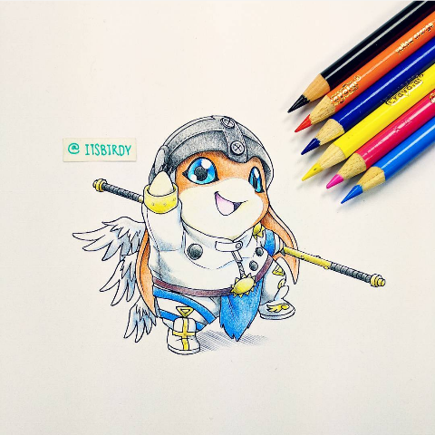 480x480 Itsbirdy Tumblr - Digimon Drawing