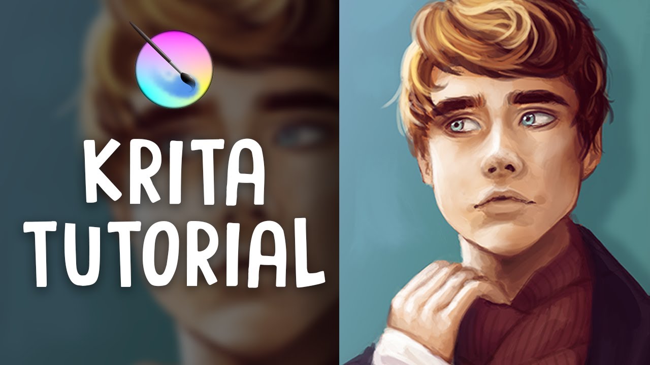1280x720 how to paint in krita digital art tutorial jenna drawing - Digital Art Drawing
