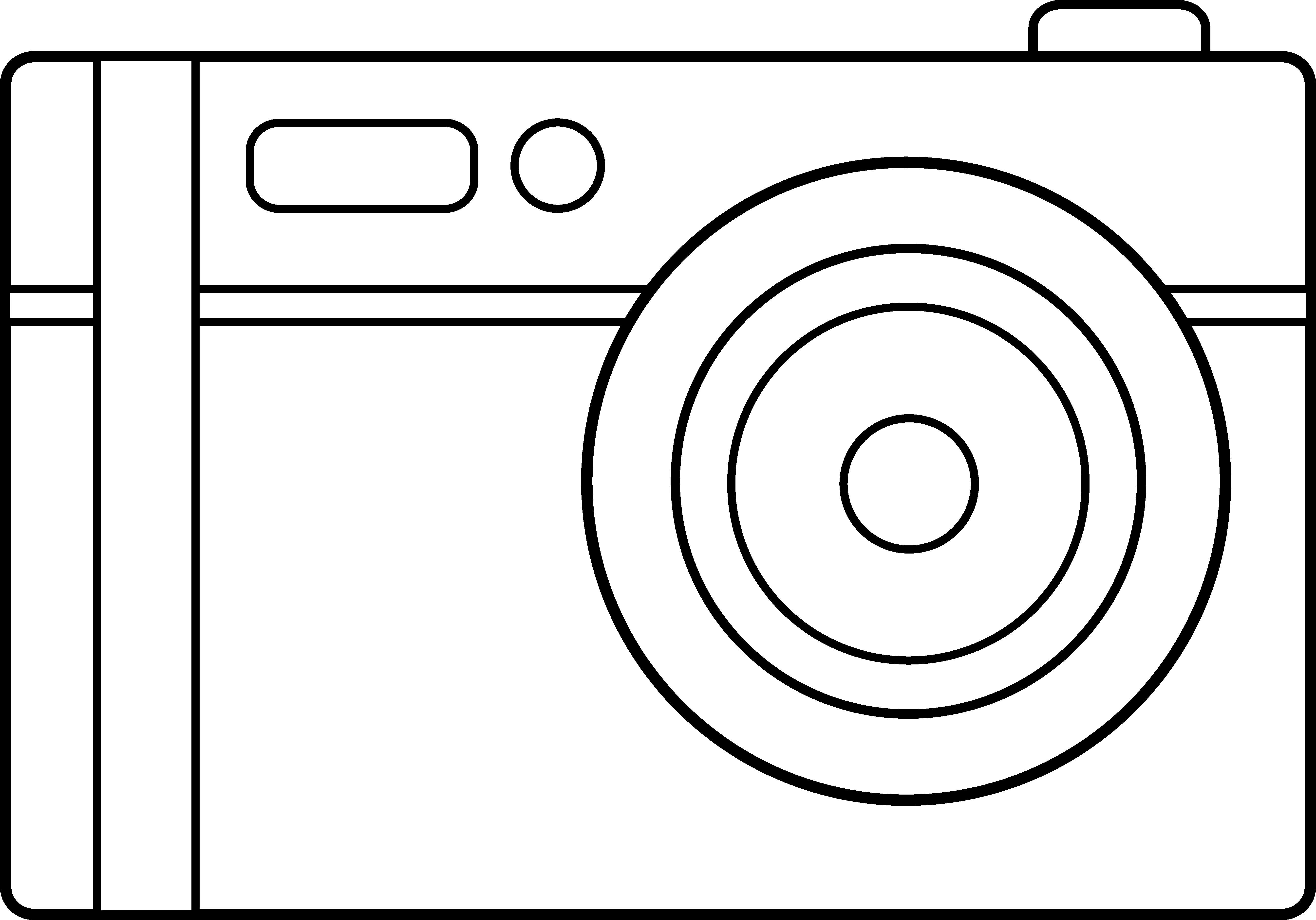 5334x3733 digital camera drawing clipart - Digital Camera Drawing