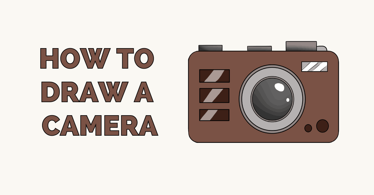 1200x628 How To Draw A Camera - Digital Camera Drawing