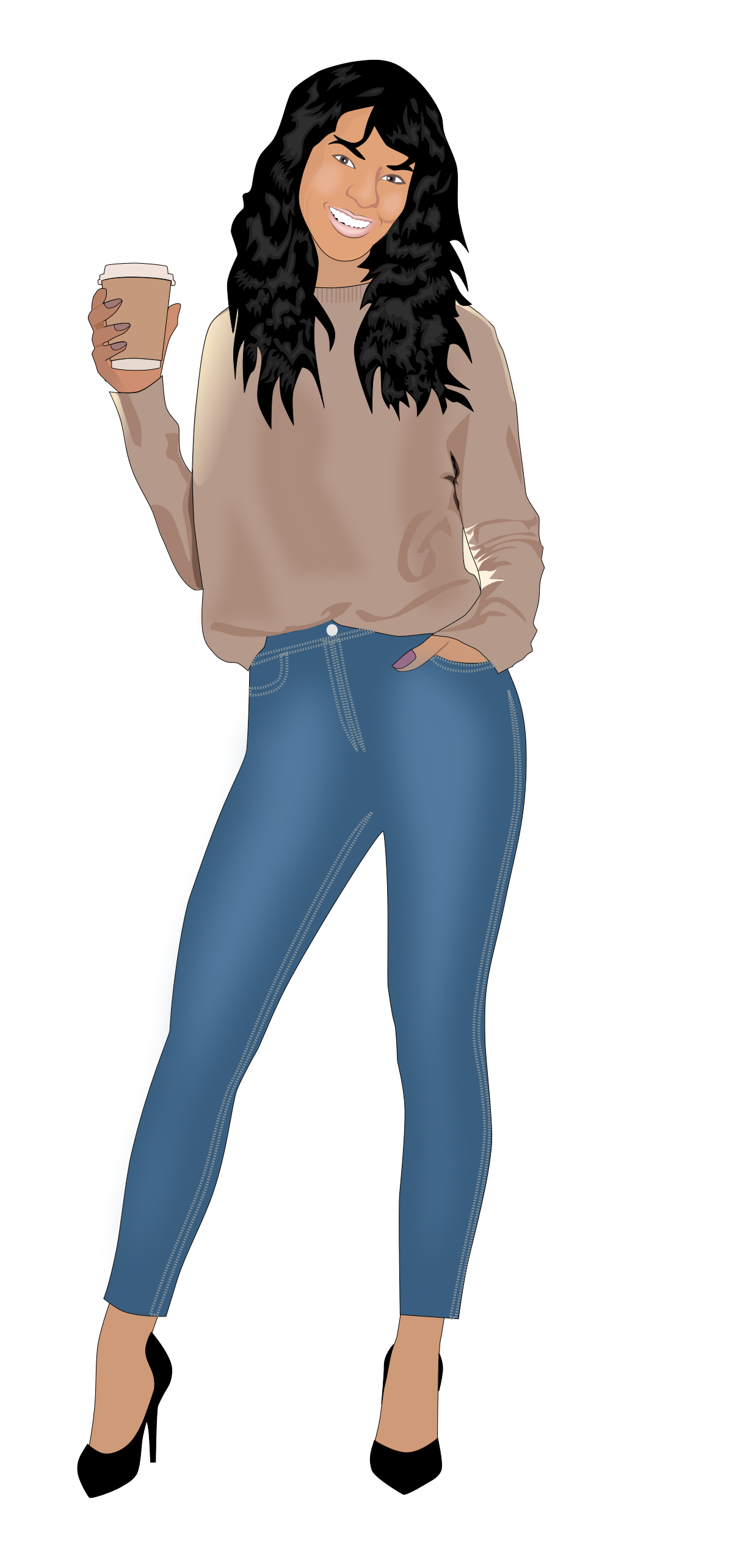 1194x2569 Cartoon Portrait, Digital Art, Maker Online, Tutorial Drawing - Digital Drawing Online