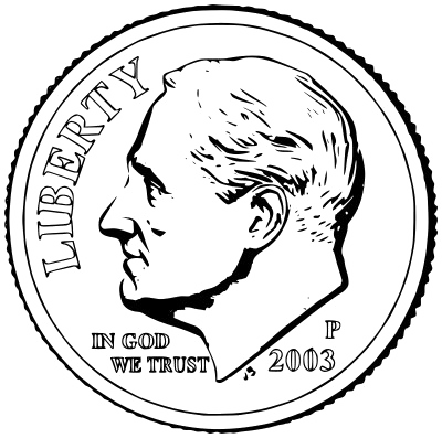 400x397 Dime Transparent Png - Dime Drawing