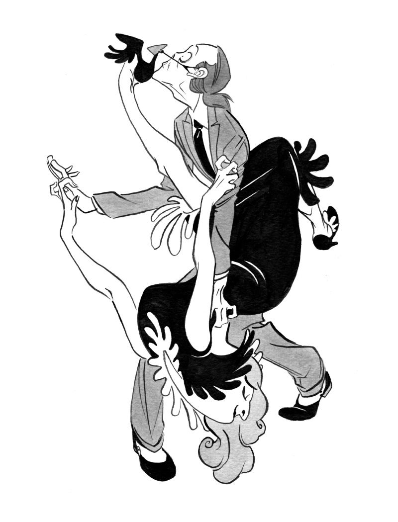 800x1050 Dime A Dance Illustration Character Design - Dime Drawing