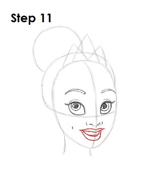300x388 How To Draw Princess Tiana - Dimple Drawing