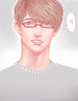 320x415 took a break from school work to draw dimple boy ampgtv - Dimple Drawing