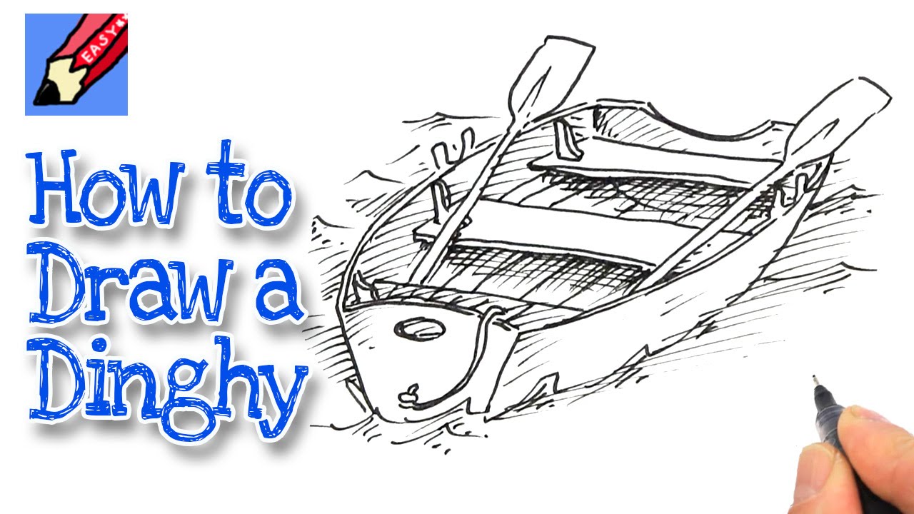 1280x720 How To Draw A Dinghy Real Easy - Dinghy Drawing