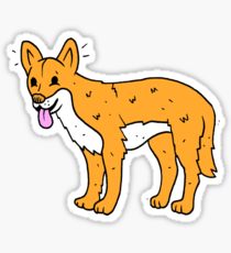 210x230 dingo drawing stickers redbubble - Dingo Drawing