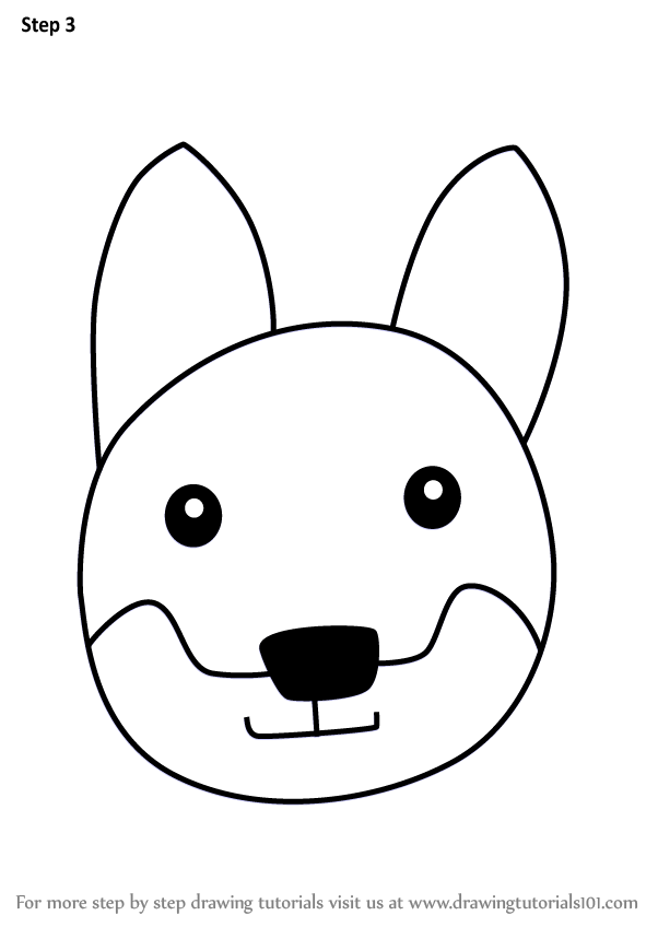 602x848 learn how to draw a dingo dog face for kids - Dingo Drawing