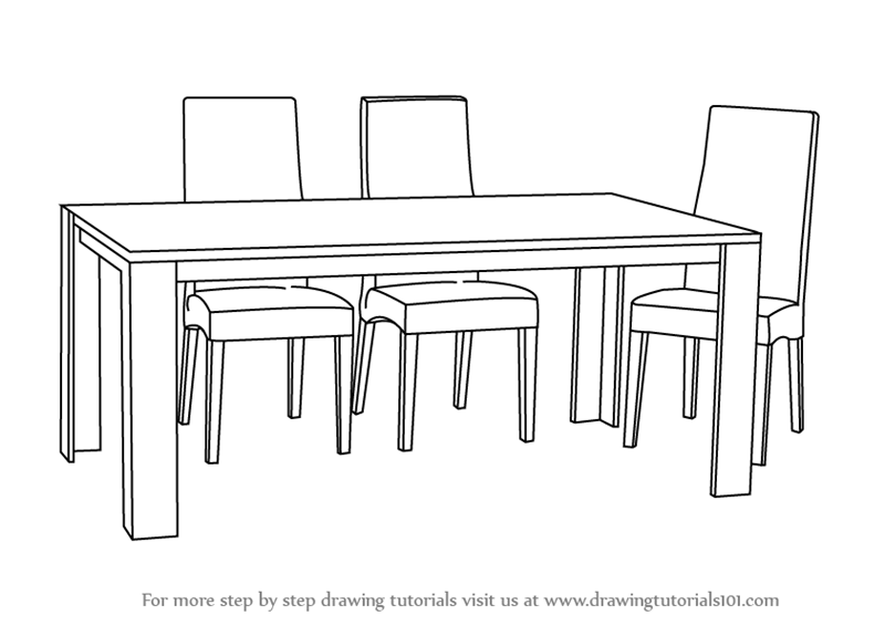 Drawing table. Стол и стул рисунок. Нарисовать обеденный стол. Технический рисунок стола. Стул и стол карандашом.