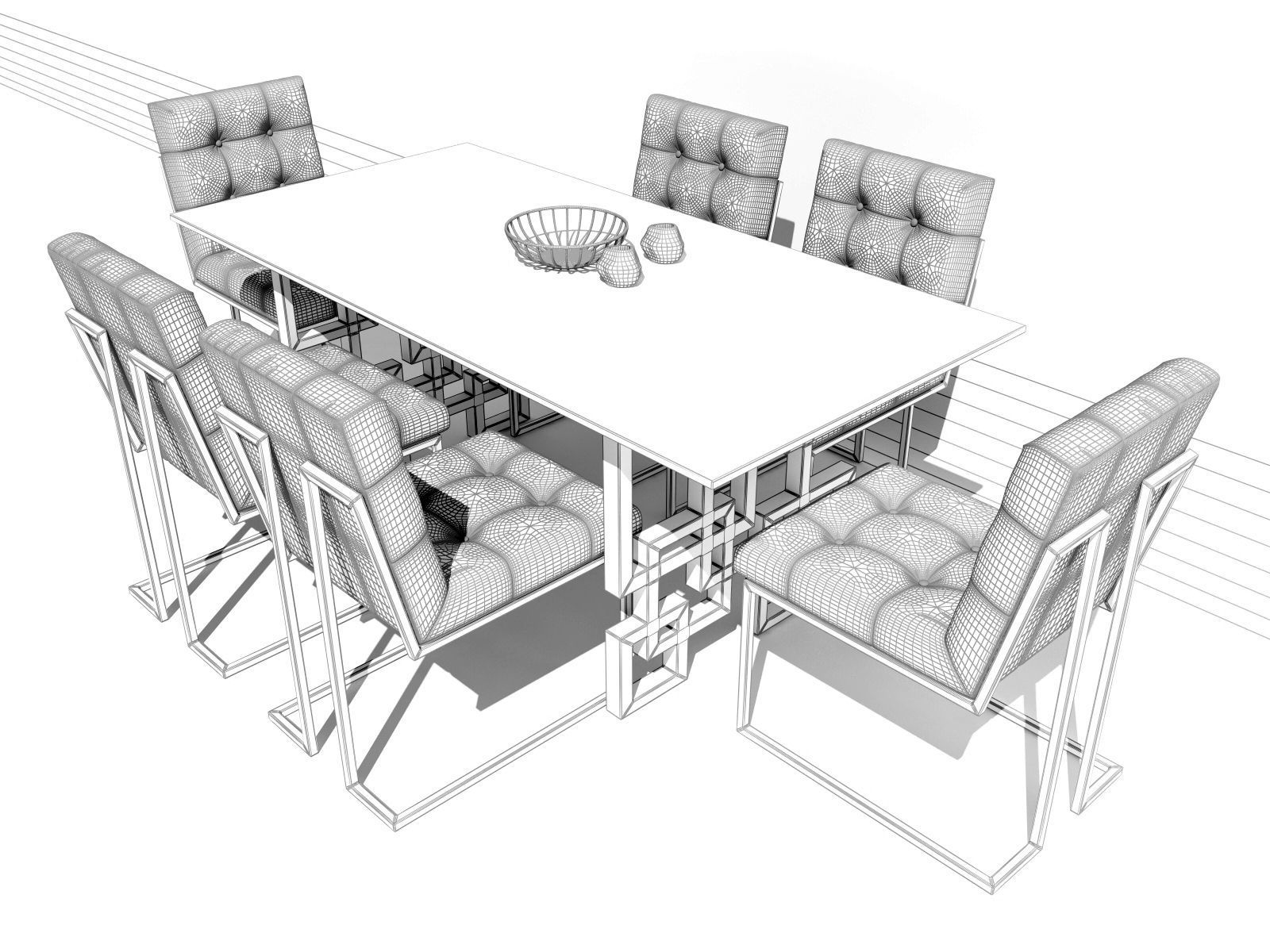 formal dining room table drawings