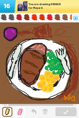 320x480 Dinner Drawings - Dinner Drawing