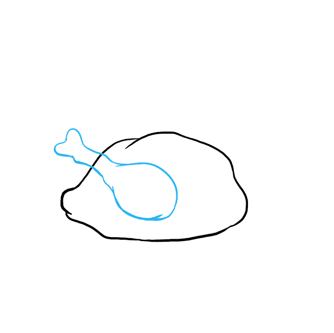 680x678 How To Draw A Turkey Dinner - Dinner Drawing