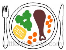 255x191 Thanksgiving Turkey Dinner Drawing - Dinner Drawing