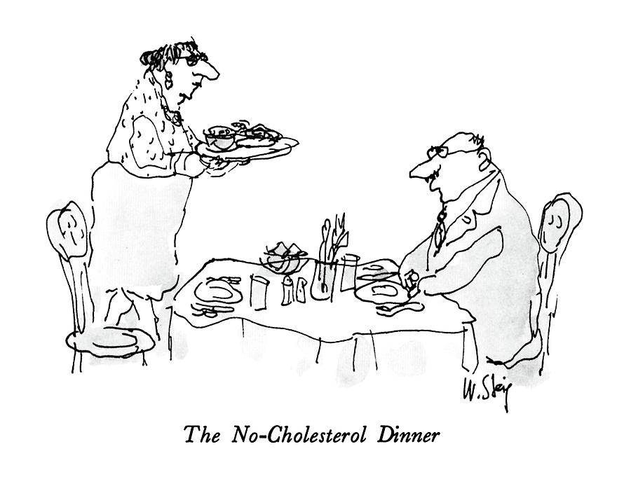 900x684 The No Cholesterol Dinner Drawing - Dinner Drawing