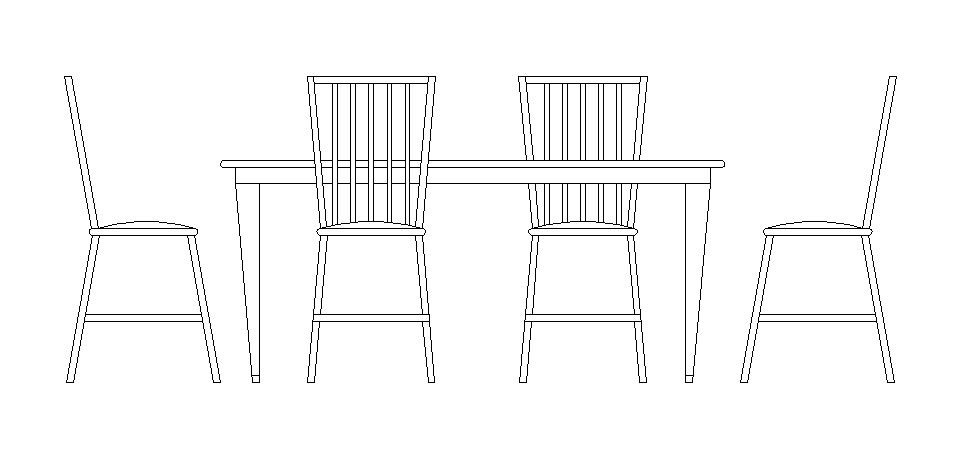 956x451 Desk Drawing Dinning Table For Free Download - Dinner Table Drawing