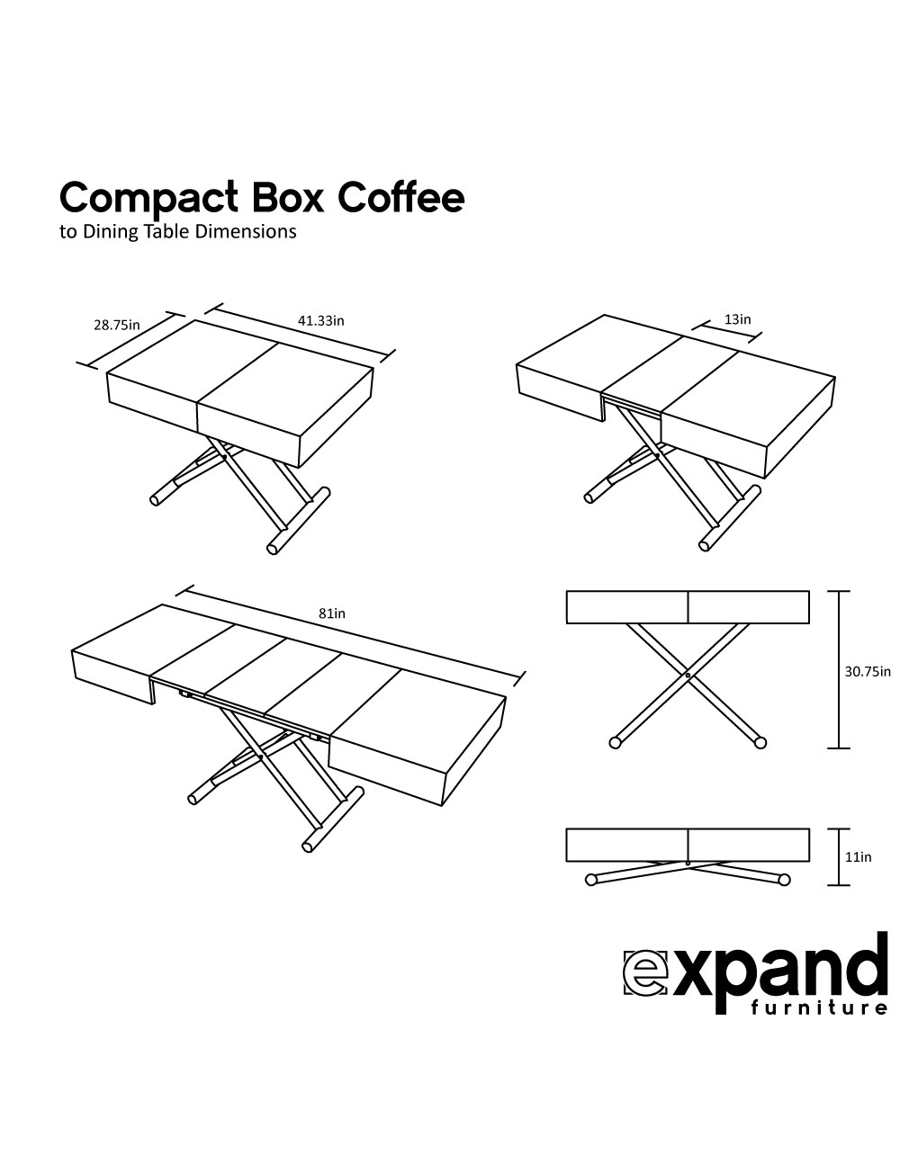 1020x1304 Compact Box Coffee - Dinner Table Drawing