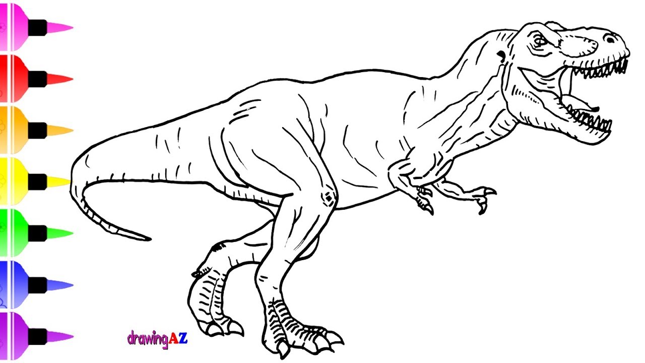 Dinosaur Drawing at PaintingValley.com | Explore collection of Dinosaur ...