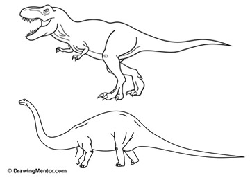 360x260 Learn How To Draw - Dinosaur Drawing Easy