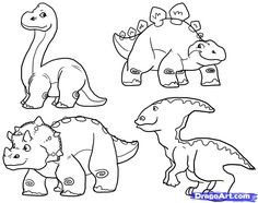 236x186 how to draw a triceratops for our dinosaur unit's bulletin - Dinosaur Drawing For Kids