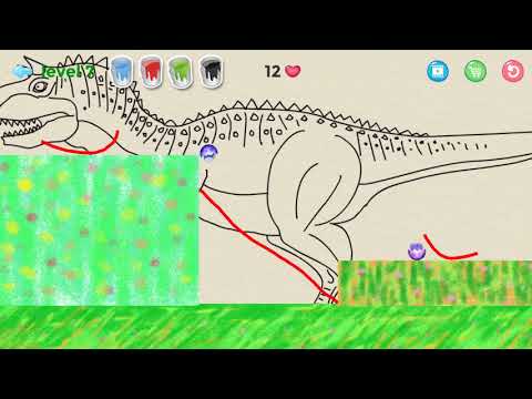 480x360 Dino Line Draw - Dinosaur Drawing Game