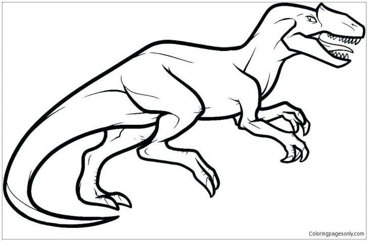 728x477 Dinosaur Drawings For Coloring Draw Animal Pages Likable Wild - Dinosaur Drawing Game