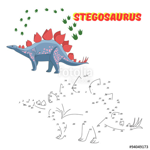 500x500 educational game connect the dots to draw dinosaur stock image - Dinosaur Drawing Game